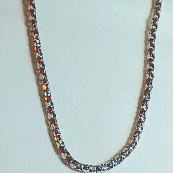 MEN'S -NUGGET STERLING MIRRORED NECKLACE 30